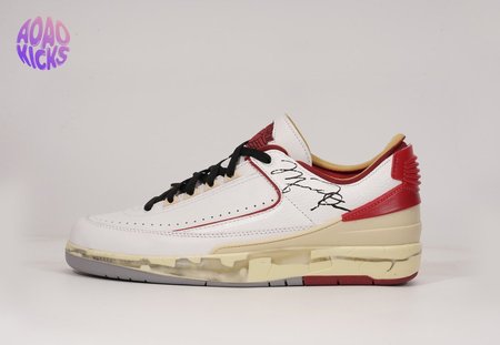 OFF-WHITE x Air Jordan 2 White Varsity Red SIZE: 40-47.5