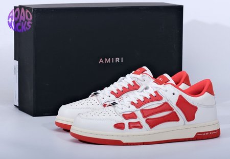 AMIRI Skel Top Low "Red White" Size 40-45