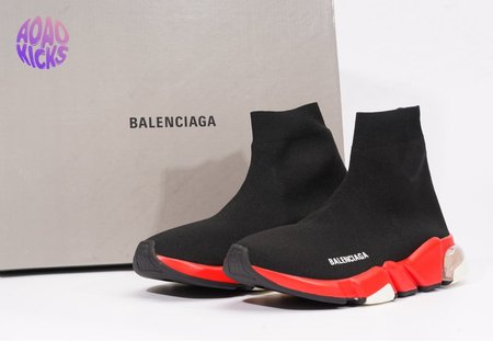 Balenciaga Speed LT SNEAKER Black Red Crystal SP36-45