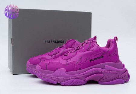 Balenciaga Triple S Allover Logo Purple SIZE: 35-45