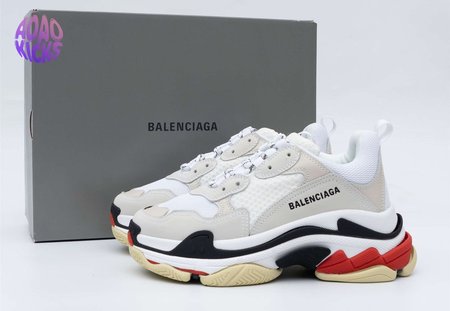 Balenciaga Triple S White Black Red SIZE: 35-45