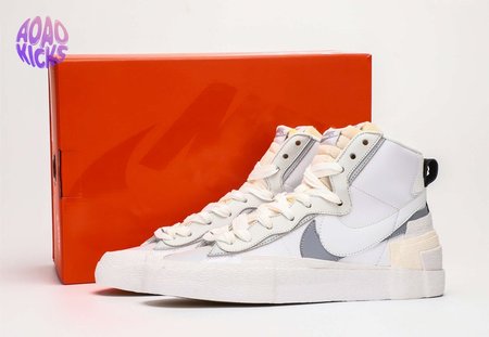 Sacai x Nike Blazer Mid White Grey 36-46