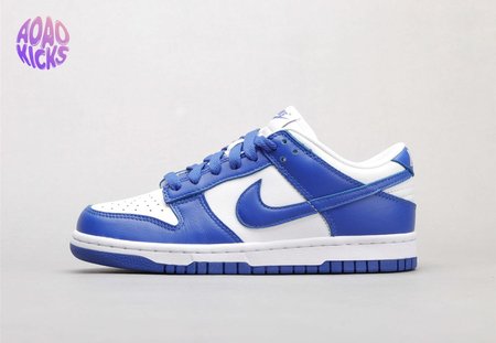 NIKE SB DUNK LOW white and blue skateboarding shoes 36-46