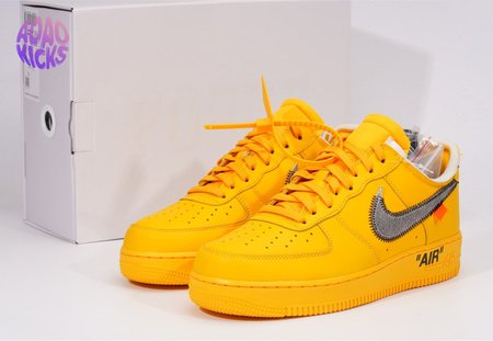 Off-White x Air force 1 "University Gold" SIZE 36-47.5