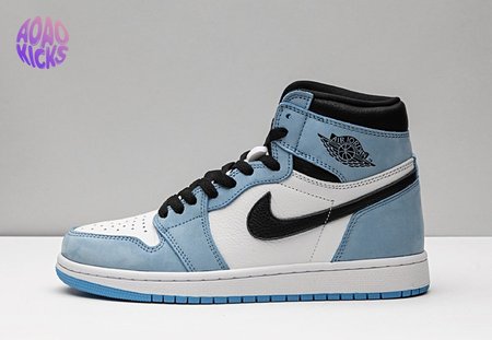 Air Jordan 1 Retro High White University Blue Black 555088-134 Size:36-47.5