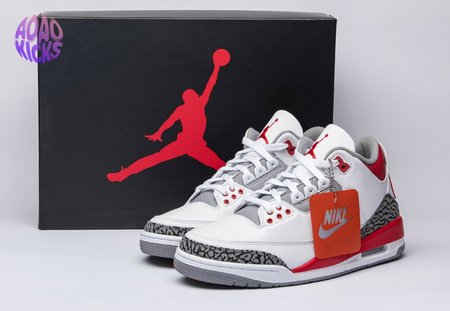 Air Jordan 3 Fire Red DN3707160 Size 40-47.5