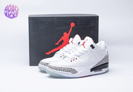 Jordan 3 Retro Free Throw Line White Cement 923096-101 Size 40-47