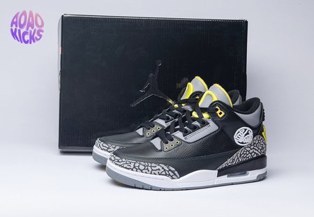 Jordan 3 Retro Oregon Ducks Pit Crew Black HO11-MNJDLS-5 Size 40-47.5