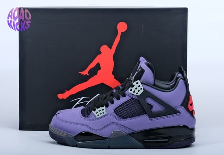 Travis Scott x Air Jordan 4 Black Purple size 36-47.5