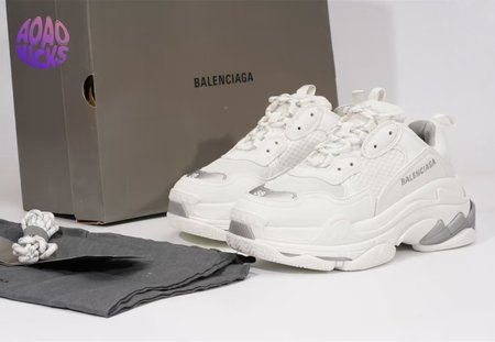 BALENCIAGA TRIPLE S WHITE GREY SP SIZE 35-46