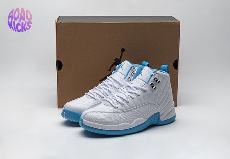 Jordan 12 Retro White University Blue (2004) (Women's) Size 40-47.5