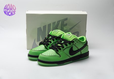 The Powerpuff Girls x Nike SB Dunk Low Buttercup Size 36-48