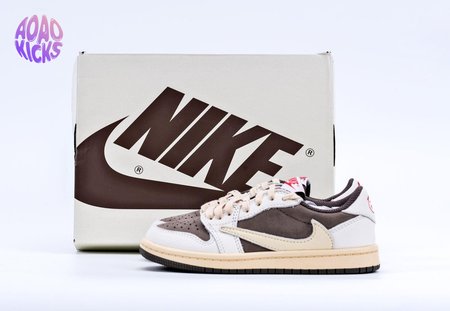 Travis Scott x Air Jordan 1 Low Reverse Mocha (Child) Size 27.5-35