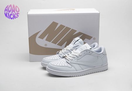 Travis Scott x Air Jordan 1 Low Triple White DM7866-292 Size 36-46